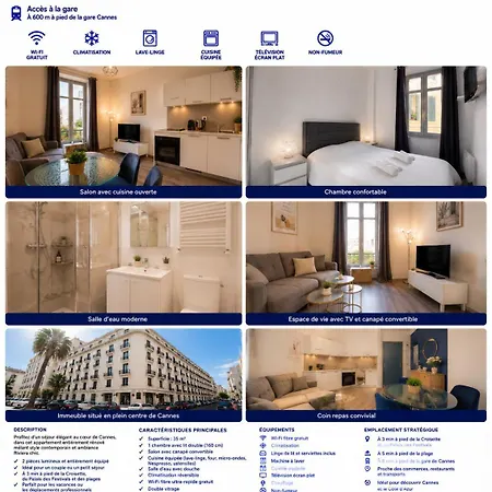 Frgk Goujon 1br Design 300m Palais & Beac Appartement *